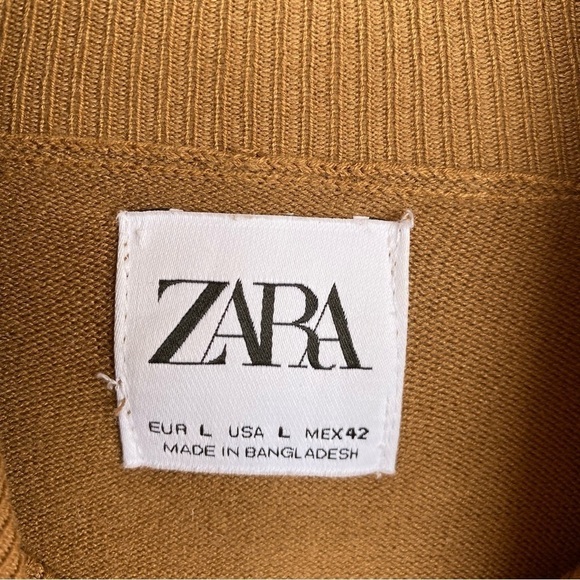 ZARA Basic high collar long sleeve sweater Mens size L - Picture 6 of 14